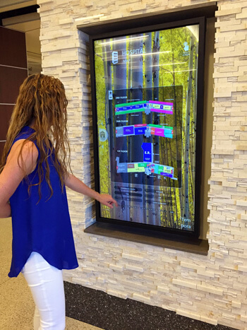 digital signage for lobbies