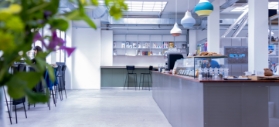 Modern professional kitchen area